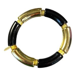 Black and Gold Chunky Bracelet